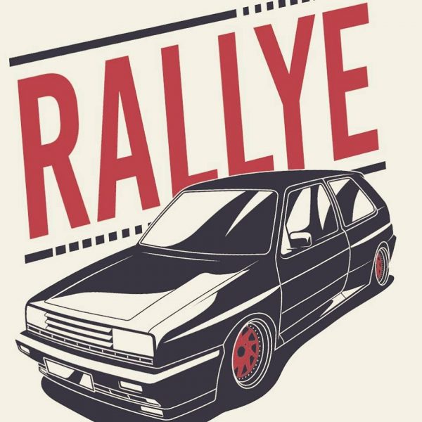 VW Rallye MK2 t-shirt design