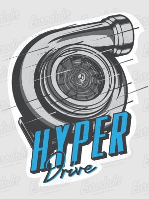 Hyper turbo drive stickers