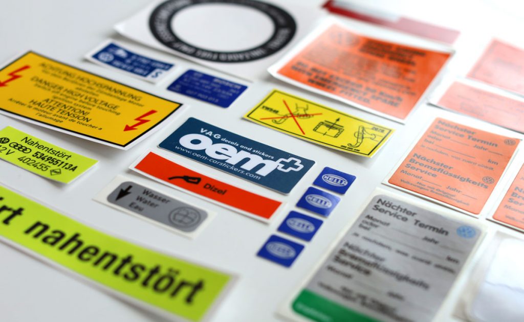 Oem car deals stickers